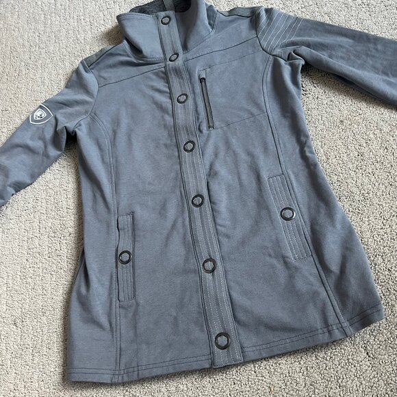 Kuhl Women’s Krush Jacket Sz XS Funnel Neck Grey Outdoors Hiking GUC - Picture 6 of 10